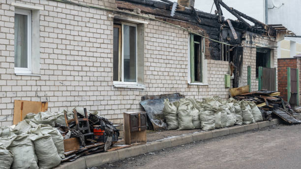 Professional Soot Cleanup technician working in Bay City, WI